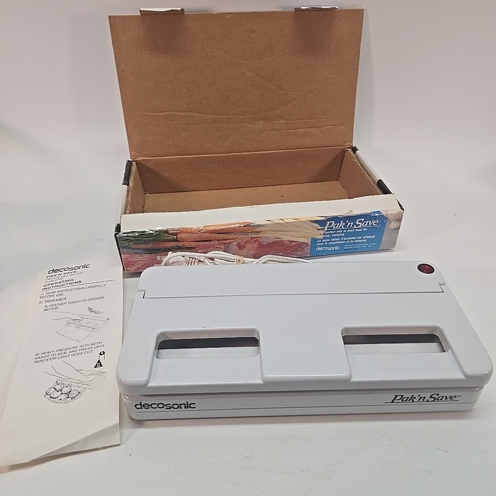 DecoSonic Pak‎ n Save Vacuum Bag Sealer Microwave Safe Bags